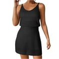 thumbnail image 1 of Bathing Suit Cover Up for Women Crochet Knit Swimsuit Coverup Hollow Out Sleeveless Vacation Beach Dress, 1 of 6