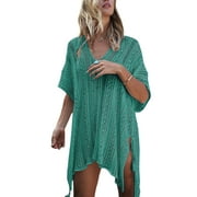Bathing Suit Cover Up for Women Summer Crochet Swimsuit Cover Up Swimwear Cover Ups with Tassel Shermie