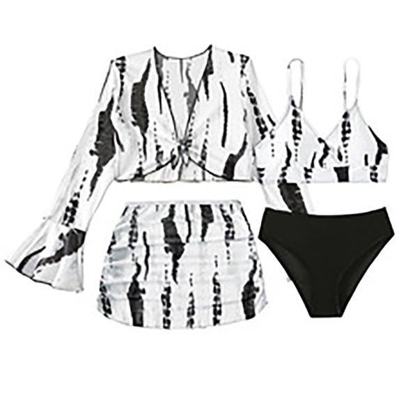 Bathing Suit for Girls 10-12, Kids Swimsuits Three Piece Girls Swimsuit Upf 50+ Rash Guard Set Quick Dry Ruffle Bathing Suit with Swim Shorts Floral Kids Beach Swimwear