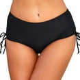 thumbnail image 1 of Bathing Suit with Skirt for Women Jr Swimsuits for Teen Girls Women Running High Waist Bikini Bottoms Swim Briefs Beach Shorts Ruched Bottom Both Sides Wrinkled Drawstring For Shorts, 1 of 8