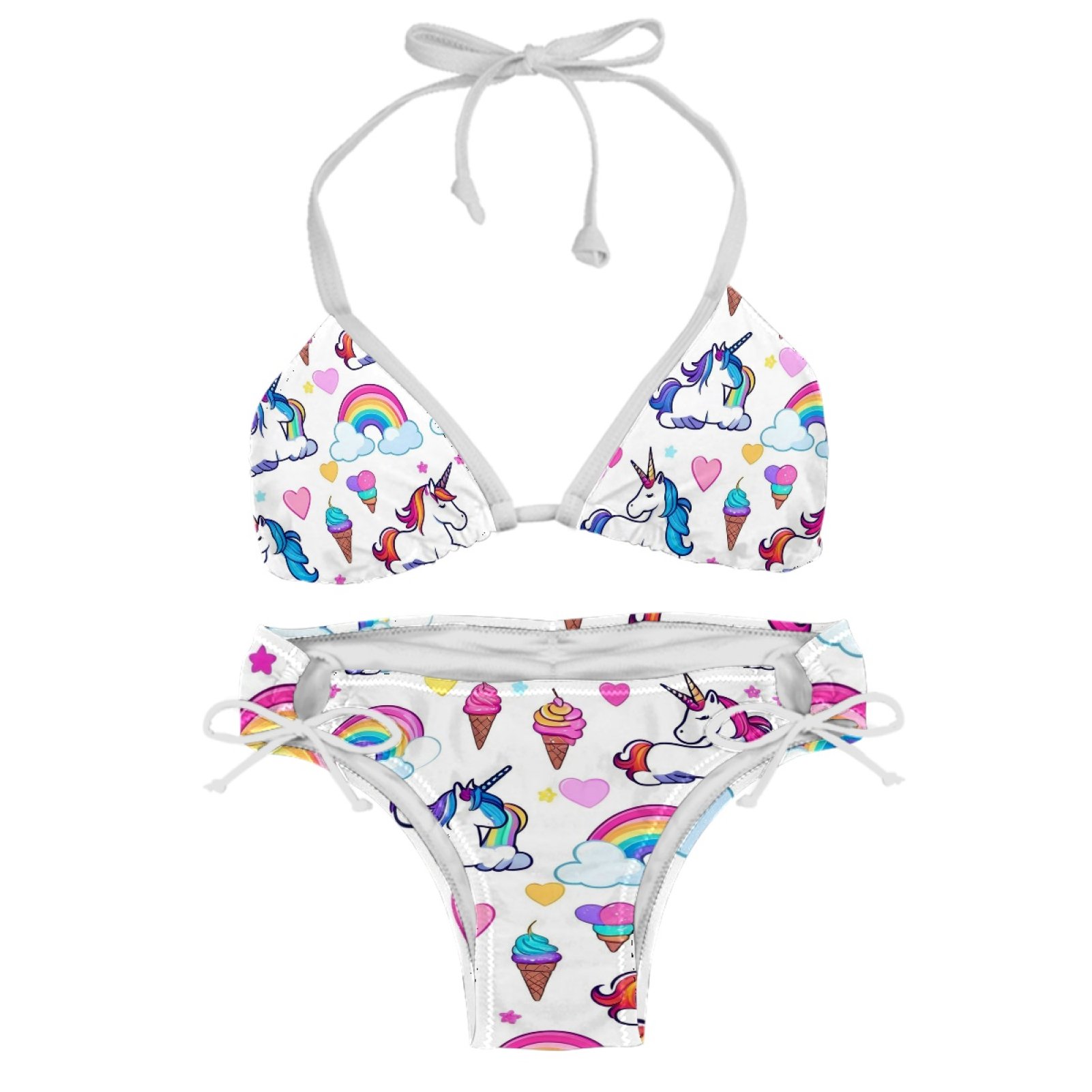 Bathing Suit for Women Bikinis Sets for Women Bathing Suit S Rainbow