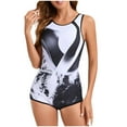 thumbnail image 1 of Bathing Suit for Women Tummy Control Fashion Printed One Piece Swimsuit Women Sleeveless Athletic Swimwear, 1 of 3