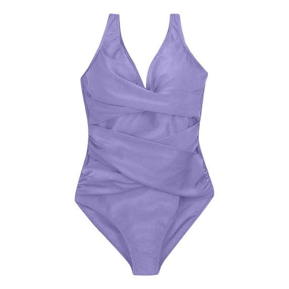 Bathing Suit for Women Tummy Control Women's One Piece Swimsuit Swimsuits For Women Bathing Suit Retro Ruched Push Up Vintage Padded Swimwear