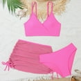thumbnail image 1 of Girls Bathing Suit Girls' 3 Piece Set with Beach Skirt Girl Bathing Suit for Girls 9-10 Years, 1 of 7