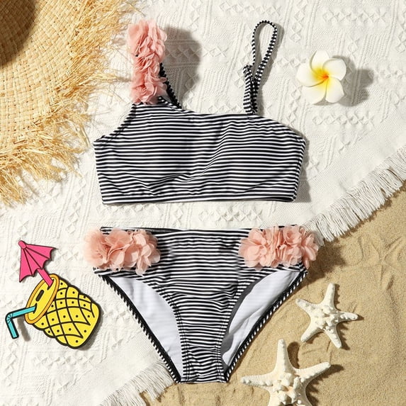 Bathing Suits for Girls Girls Swimsuit with Shorts Two Piece Bikini Sets Bikini Teens for Girl