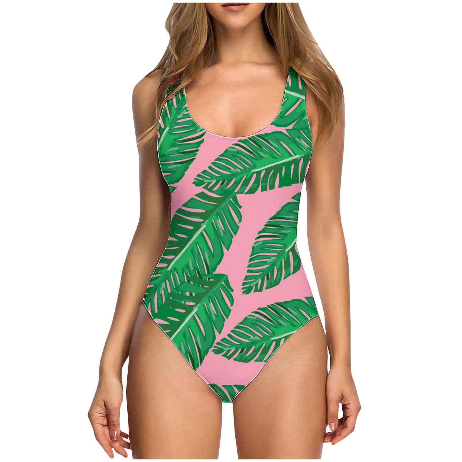 Bathing Suits for Teens Slimming Tropical Rainforest Printed Beach