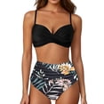 thumbnail image 1 of Bathing Suits for Women 2 Piece Bathing Suits for Women Top High Waist Printed Swimming, 1 of 5