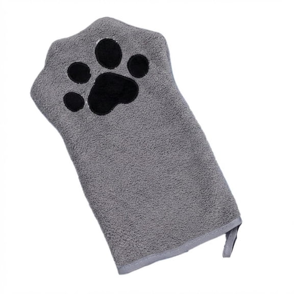 Bathing Towel For Cats And Dogs, Premium Coral Fleece Absorbent Quick-Dry Glove-Style Bath Towel, Soft Pet Cleaning Towel For Bathing Face And Body Drying Quick Absorbency