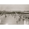thumbnail image 1 of Bathing at Brighton Beach, Brooklyn Poster Print (18 x 24), 1 of 3
