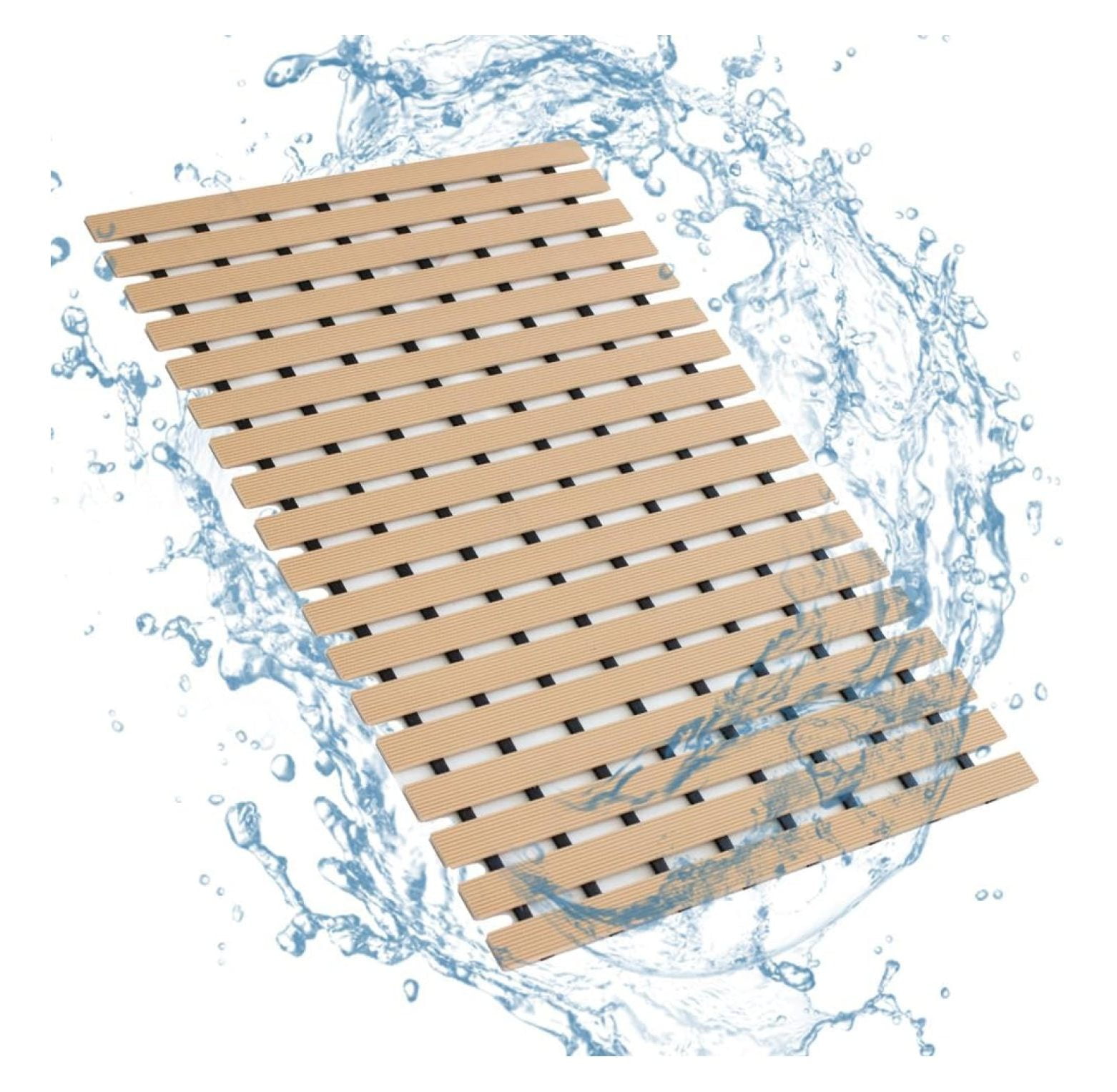 Bathmat Shower Mat Non Slip Bathtub Mat without Suction Cups and Drain ...