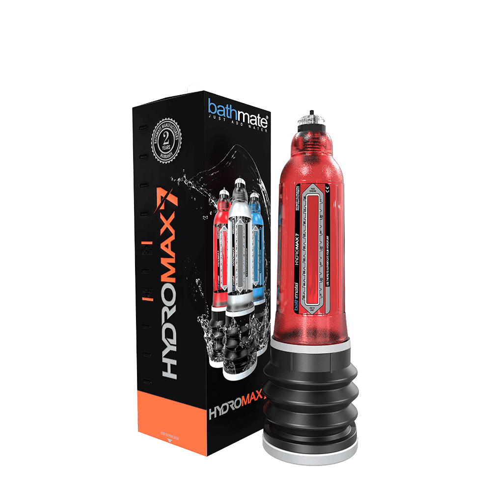 Bathmate Hydromax 7 Penis Pump, Brilliant Red, 7