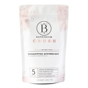 Bathorium Eucalyptus Apothecary CRUSH Bath Soak, Eucalyptus Peppermint and Tea Tree Essential Oils with Epsom Salt, 5+ Baths, 21 oz 600 g