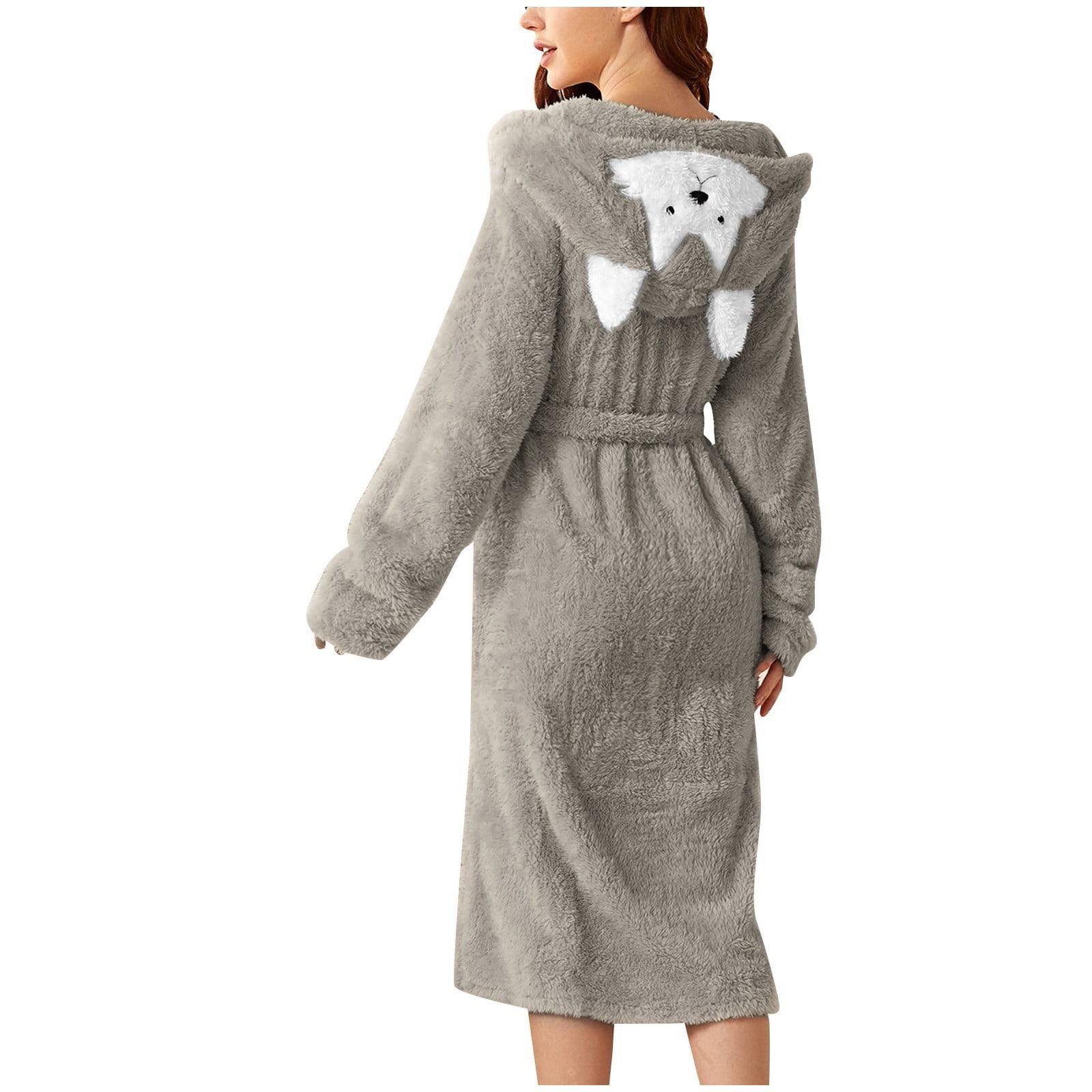 Bathrobe For Women Plus Size Plush Robes With Pockets Satin Robes Sets
