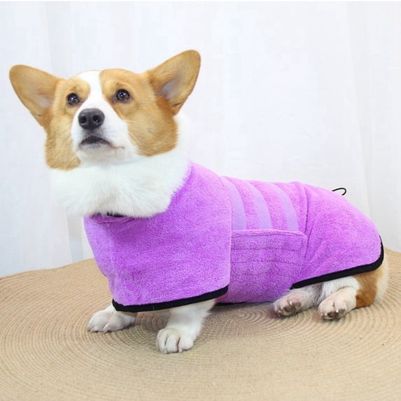 Bathrobe for Dogs, Microfibre Dog Bathrobe for Medium and Large Dogs, Bath Towel, Dog Towel, Quick Drying, Super Absorbent, for Pets, Dogs and Cats