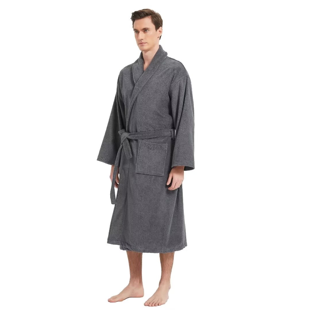 Bathrobe for MenClassic Towels Bathrobe for men, Cotton Terry Cloth