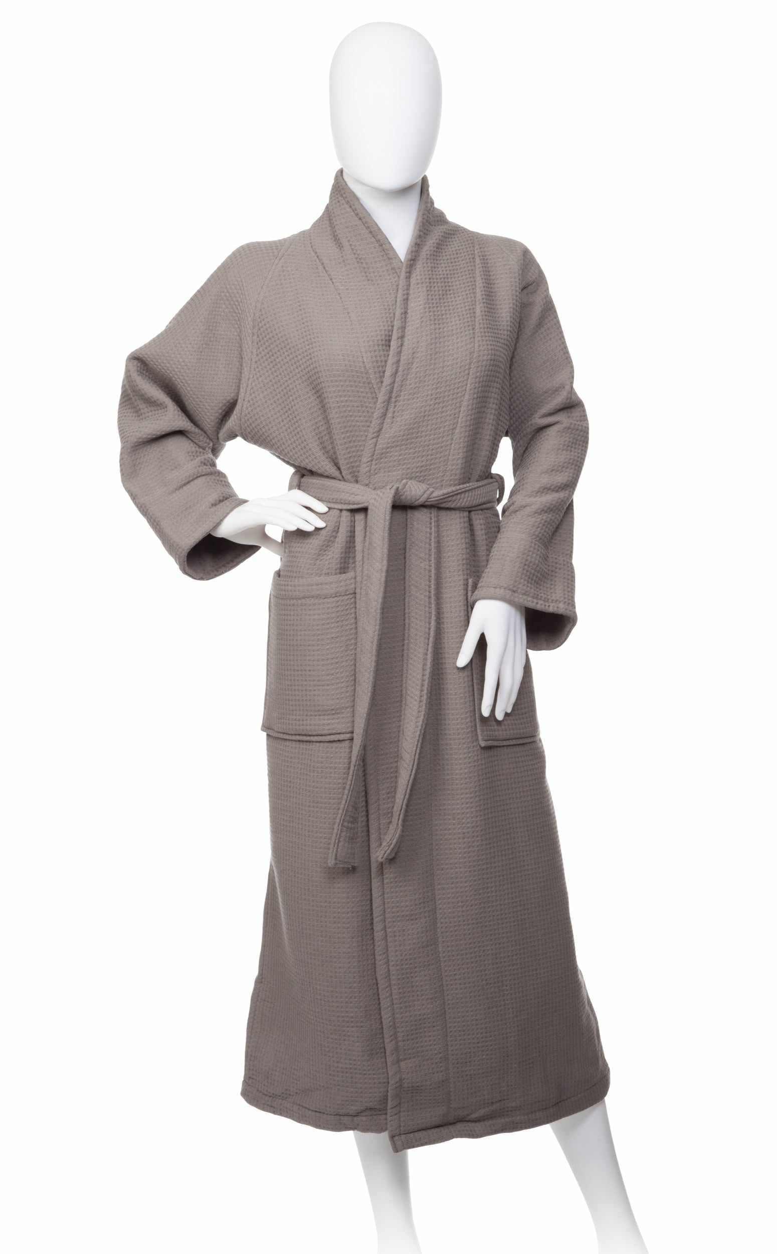 Bathrobe for Women and Man Soft Cotton Waffle Weave Lightweight SPA ...