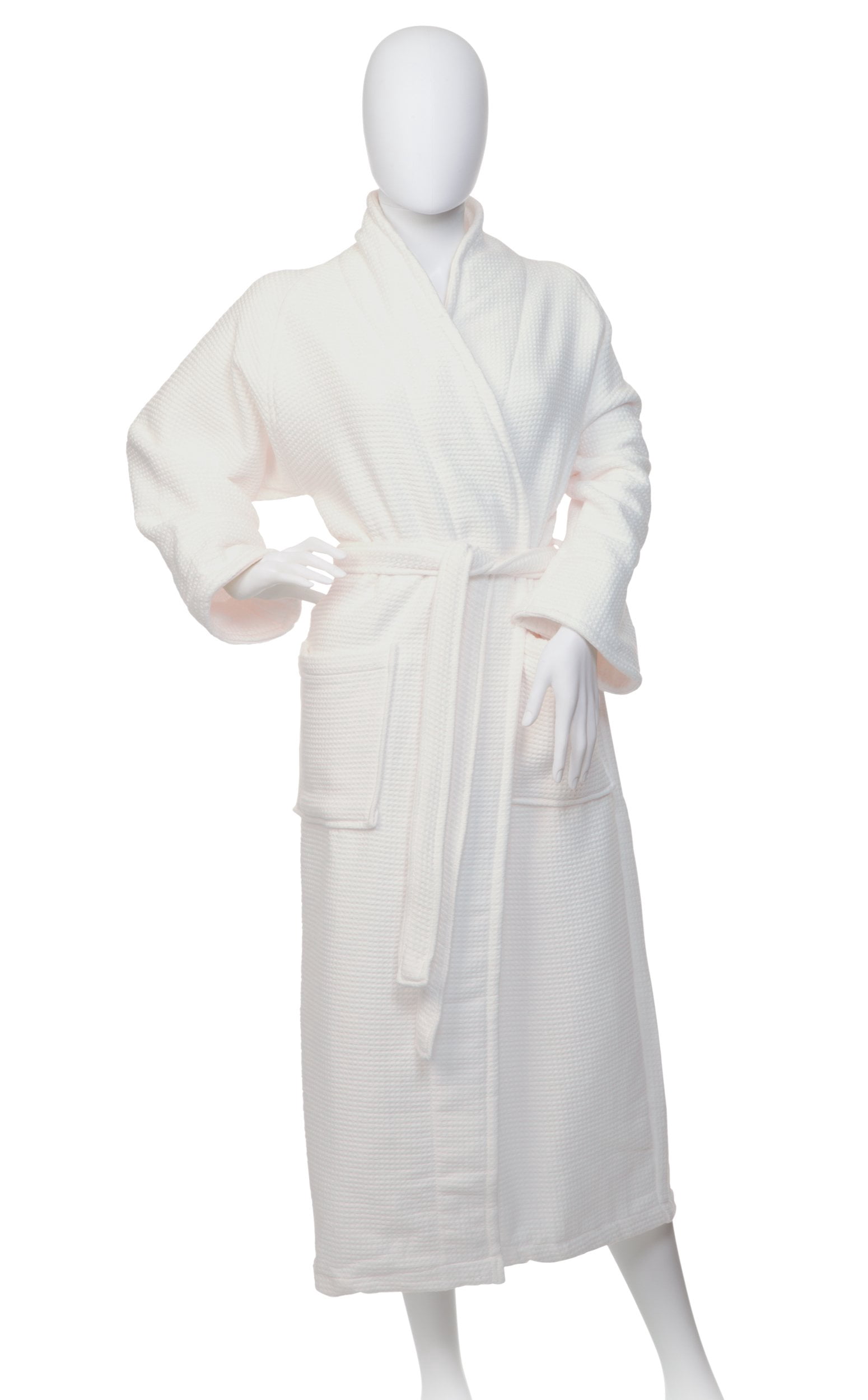 Bathrobe for Women and Man Soft Cotton Waffle Weave Lightweight SPA ...