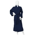 thumbnail image 1 of Bathrobe for Women and Man Soft Cotton Waffle Weave Lightweight SPA Robe 6 Color Navy Blue / Medium, 1 of 1
