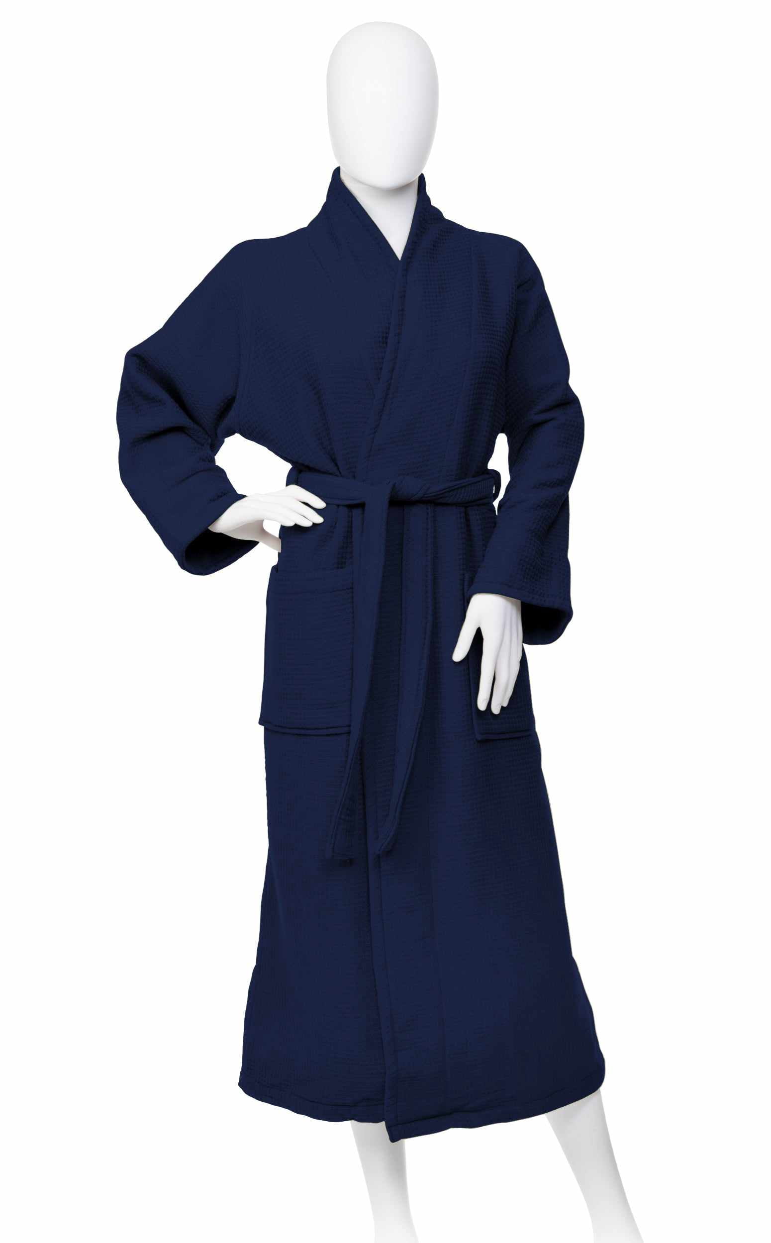 Bathrobe for Women and Man Soft Cotton Waffle Weave Lightweight SPA ...
