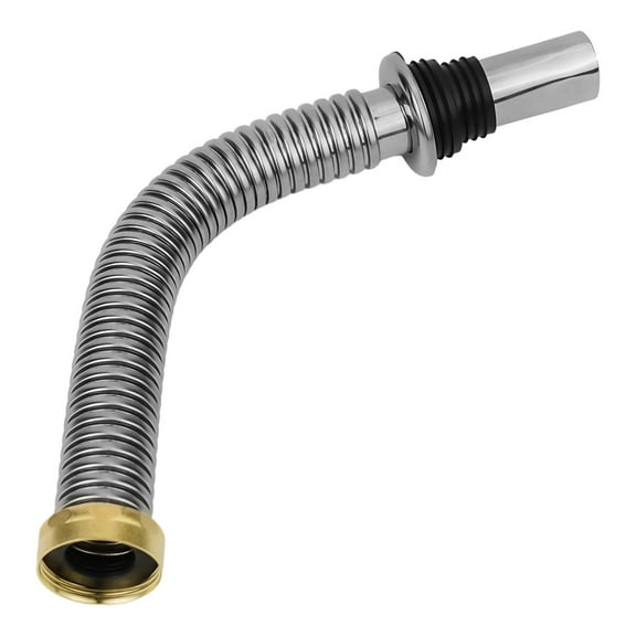 Bathroom 40/60Cm Stainless Steel Sink Siphon Waste Drain Flexible Pipe Hose