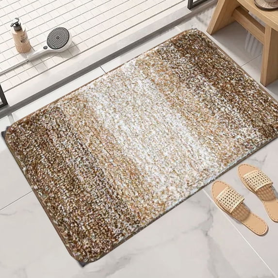 Bathroom Absorbent Mat, Ultra Plush Memory Foam Non-Slip Rug, Quick Dry Machine Washable Floor Mat for Shower Tub, Kitchen and Bedroom Door