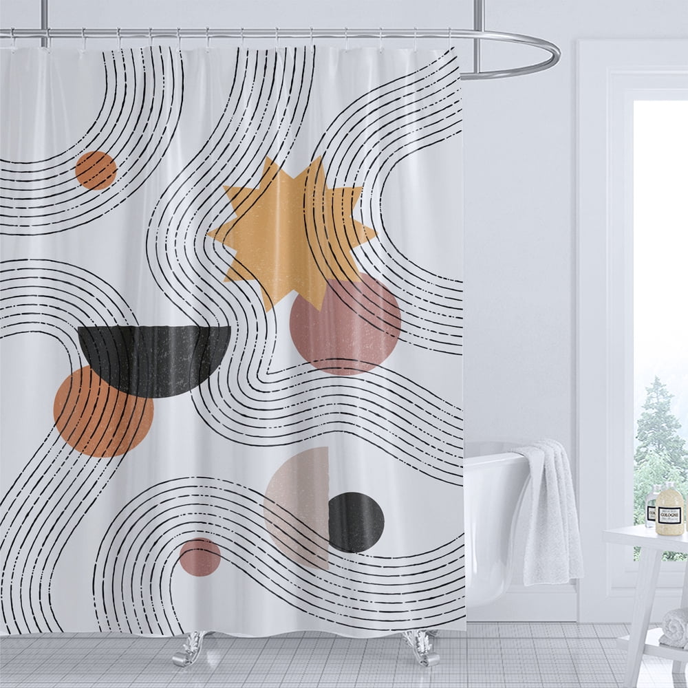 Bohemian Print Pattern Bathroom Shower Curtain