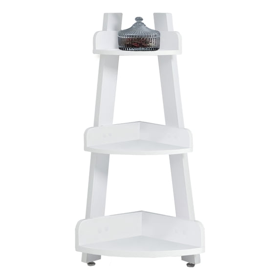 Bathroom Accent Shelves Storage Laminate White Contemporary Modern