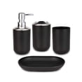 thumbnail image 1 of Bathroom Accessories 4-piece Bath Ensemble Includes Toothbrush Holder, Mouthwash Cup, Hand Sanitizer Dispenser, Soap Dish, Trash Can, Toilet Brush, 1 of 1