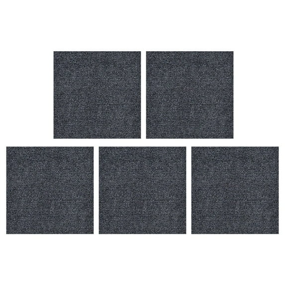 Bathroom Accessories Carpet Tiles 30 X 30 cm Flooring Commercial Carpet with Non-Slip Dark Grey