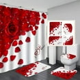Bathroom Accessories Qwtwty 4PCS Valentine's Day Lvoe And Shower