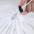 thumbnail image 1 of Bathroom Accessories Reusable Drawstring Laundry Bag Machine Wash Laundry Bag Mesh Bag Laundry Net Space Saving Dorm Essentials, 1 of 8