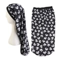 thumbnail image 1 of Bathroom Accessories Reusable Shower Cap Hair Bonnets Soft Elastic Band Silky Sleeping Cap Big Bonnets For Women Braids, 1 of 2