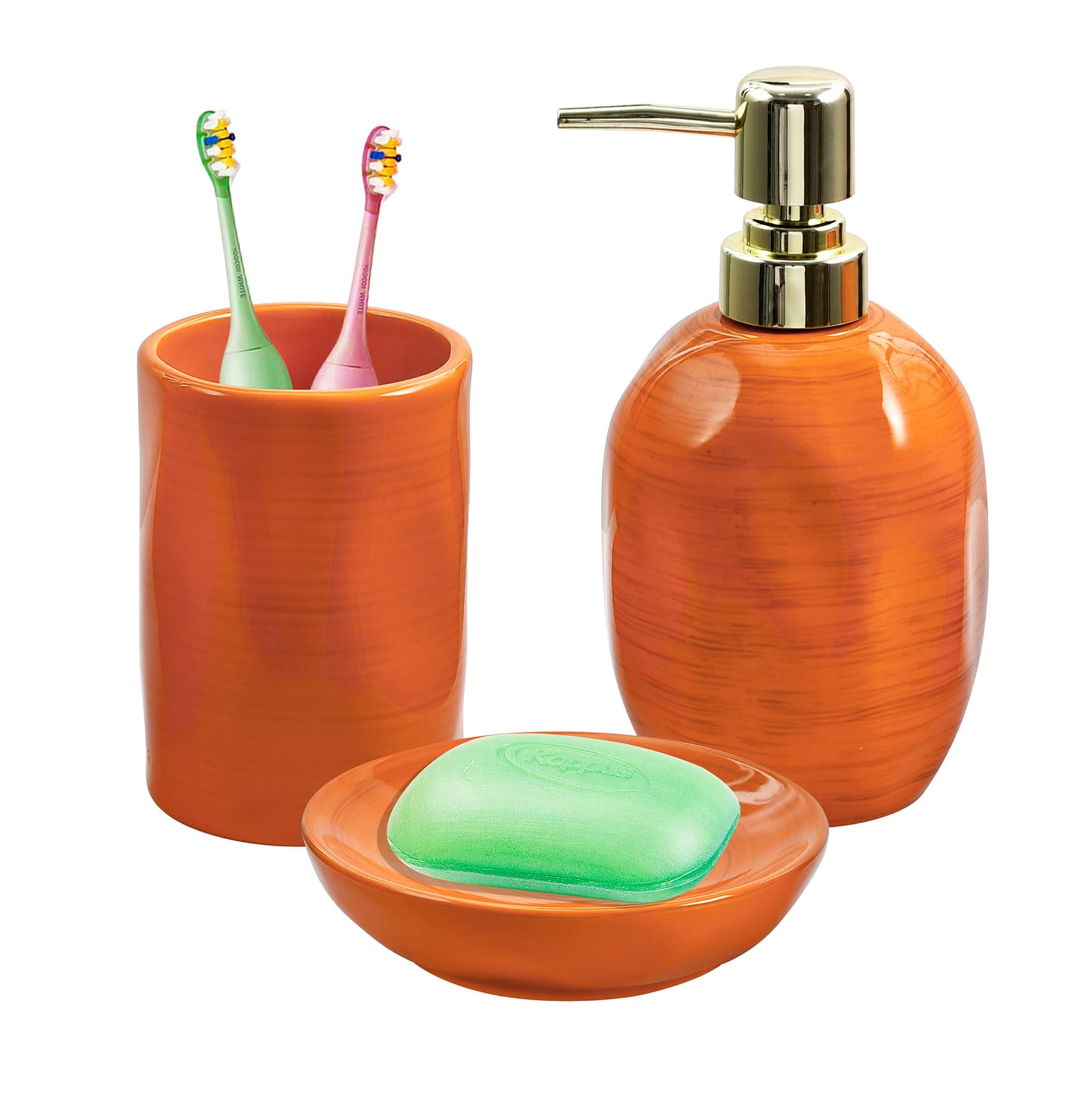 Bathroom Accessories Set, 3PC Ceramic Bathroom Sets Complete
