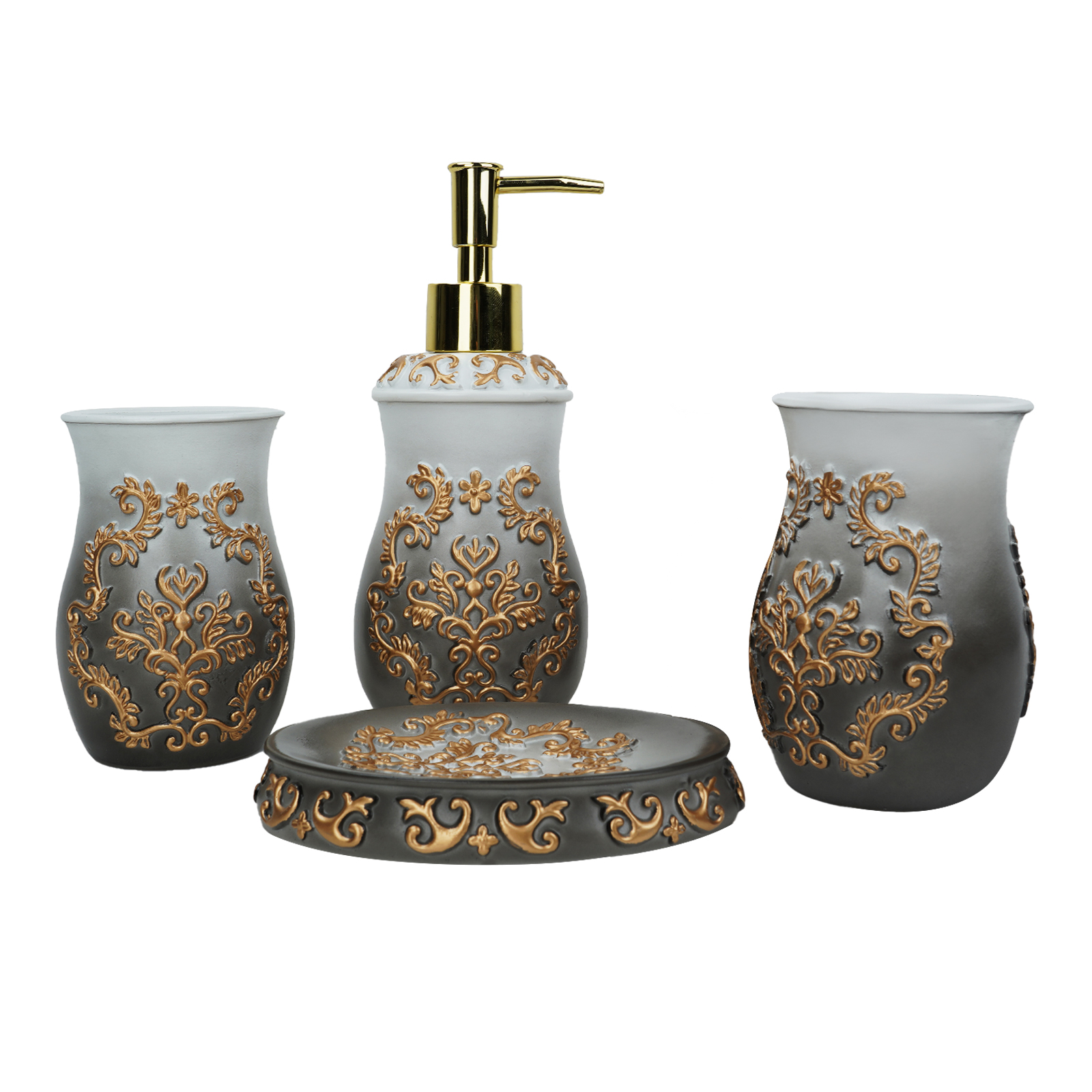 Autumn Alley Farmhouse 4Piece Bathroom Accessories Set in Galvanized