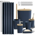 Bathroom Accessories Set Navy Bathroom Set, Bathroom Sets with Shower