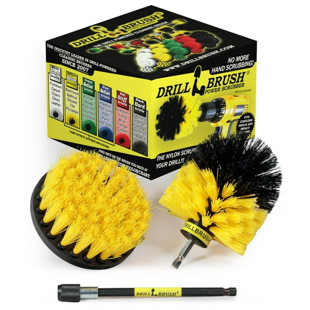 Bathroom Accessories - Shower Cleaner Tools - Toilet Brush- Grout Cleaner Brush - Carpet Cleaner Brush - Tile Cleaning Brush Kit - Bathtub Scrubbing Brush - Bathroom Mirror Cleaning Kit for Home Use