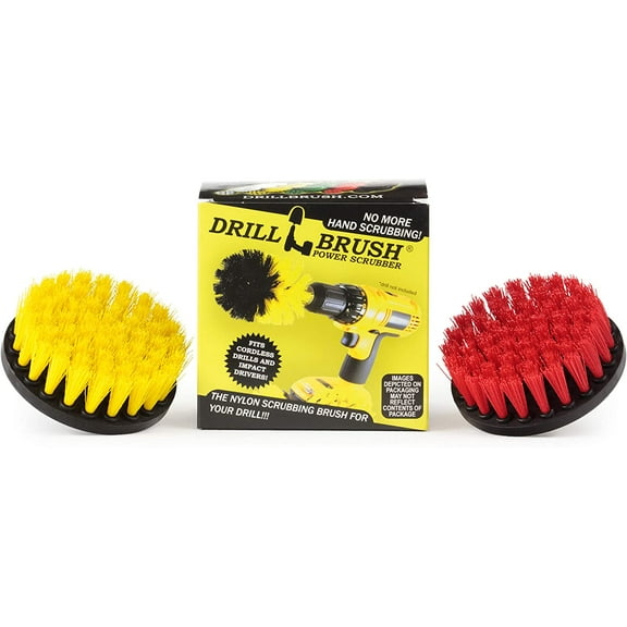 Bathroom Accessories - Shower Curtain - Bath Mat - Drill Brush - Spin Brush Scrub Kit - Grout Cleaner - Concrete Bird Bath, Benches, Statuary - Hard Water, Calcium, Mineral Deposits, Soap Scum, Rust