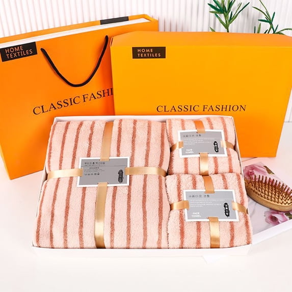Bathroom Accessories, Soft Linen 3 Pc Towel Set 1 Bath Towel 1 Hand Towel 1 Washcloth Towels For Bathroom Towel Set For Adults-Highly Absorbent And Towel Set, Birthday Gifts