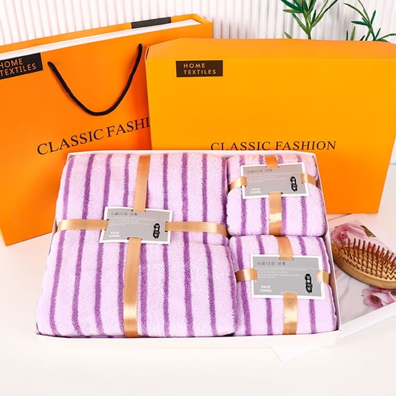 Bathroom Accessories, Soft Linen 3 Pc Towel Set 1 Bath Towel 1 Hand Towel 1 Washcloth Towels For Bathroom Towel Set For Adults-Highly Absorbent And Towel Set, Family Gifts