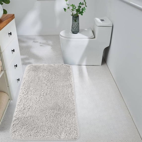 Bathroom Accessories, Solid Color Bath Mats Bathroom Rugs Universal Soft Comfortable Water Absorption Non Slip Thick Machine Washable Easier To Dry Dark For Toilet Tub Shower Floor, Family Gifts