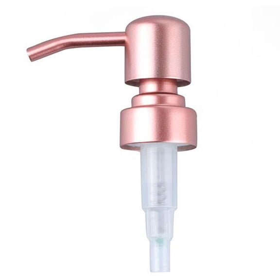 Bathroom Accessories Stainless Steel Pump Head Push Type Lotion Pump Head 28/400 Thread Press Head Rose Gold