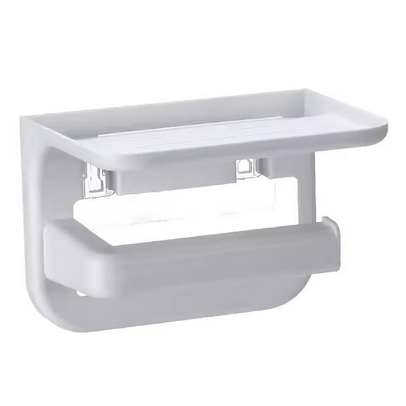 Bathroom Accessories Toilet Roll Paper Holder Wall Mount Plastic Tissue Holder White