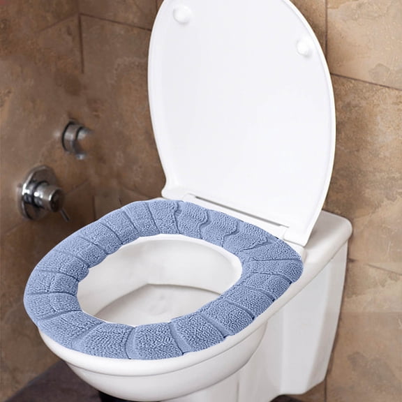 Bathroom Accessories Toilet Seat Cover Cushion Toilet Seat Pad - Winter Warm Stretchable Cushion Toilet Seat Pads Covers Reusable Washable Mat Pad Toilet Seat