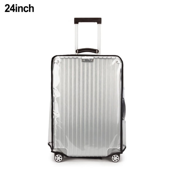 Bathroom Accessories Transparent Pvc Travel Luggage Waterproof Suitcase Cover Washable Bag 24 Inches