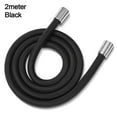 thumbnail image 1 of Bathroom Accessories Useful High Pressure GI/2 Flexible Bath Shower Nylon Pipe Shower Tube Handheld Shower Hose Anti Winding BLACK 2METER, 1 of 8