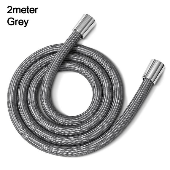 Bathroom Accessories Useful High Pressure GI/2 Flexible Bath Shower Nylon Pipe Shower Tube Handheld Shower Hose Anti Winding GREY 2METER