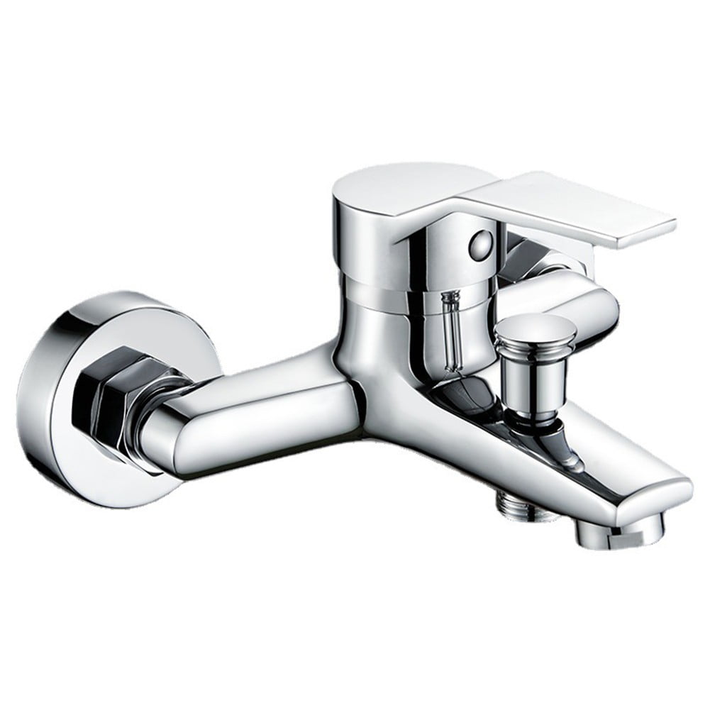 Bathroom Accessories Zinc Alloy Basin Faucets Chrome Wall Mounted Hot