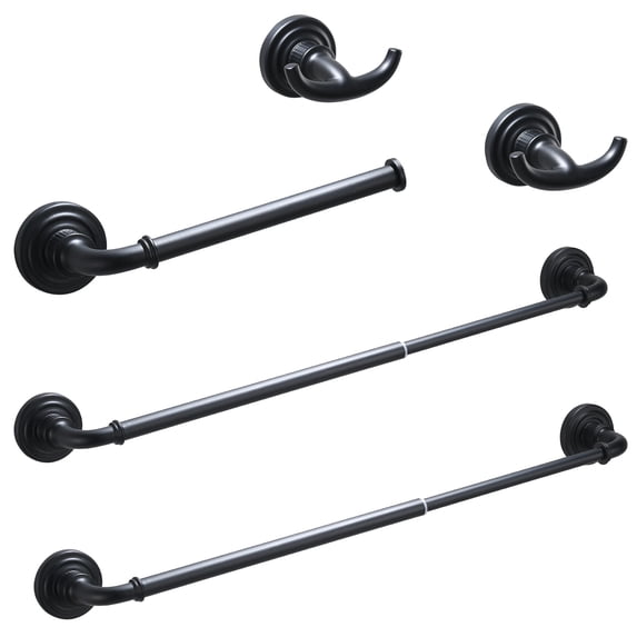 Bathroom Accessory Kit, 5 Pieces, Oil Rubbed Black