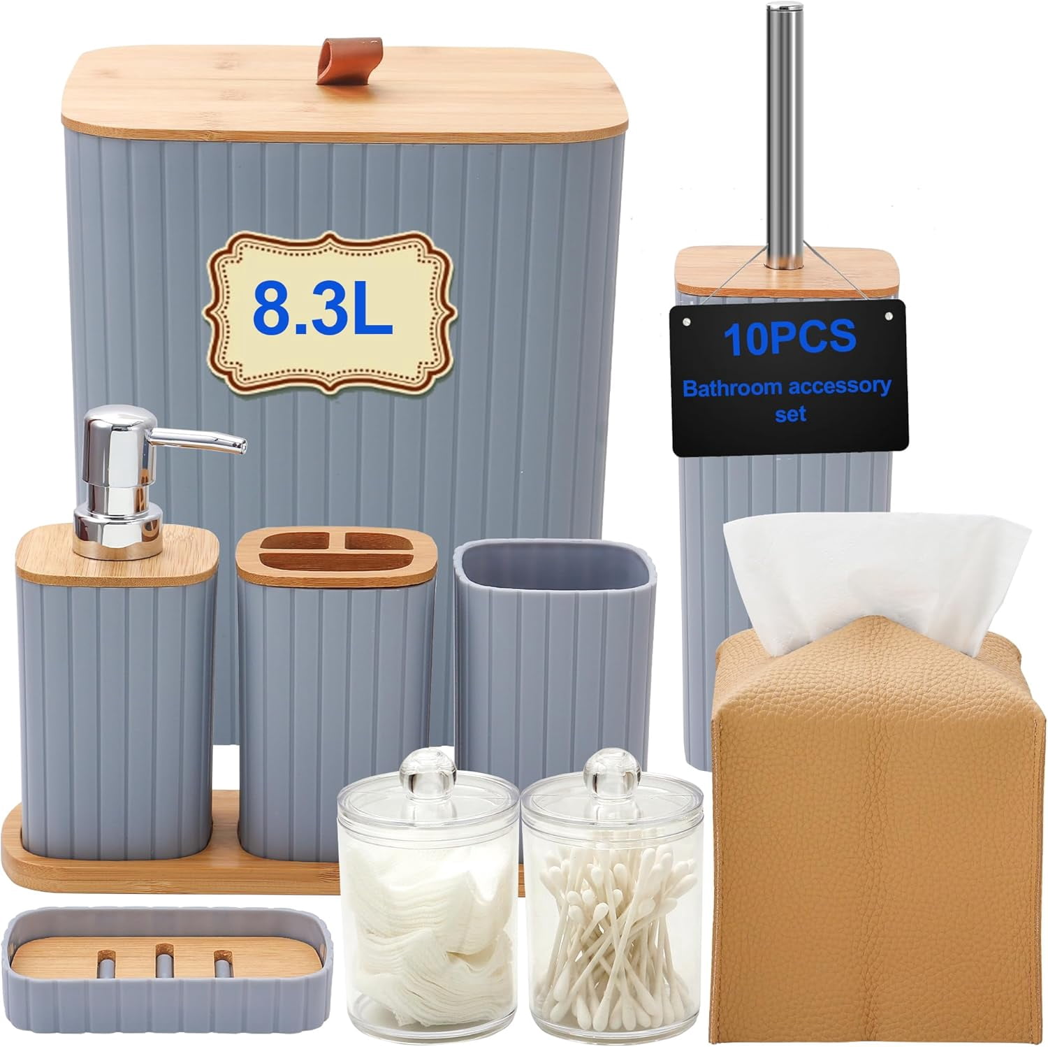 Bathroom Accessory Sets With Trash Can