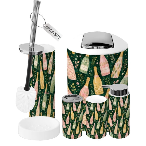 bathroom-accessory-set-6-piece-champagne-bottle-green-marble-gold
